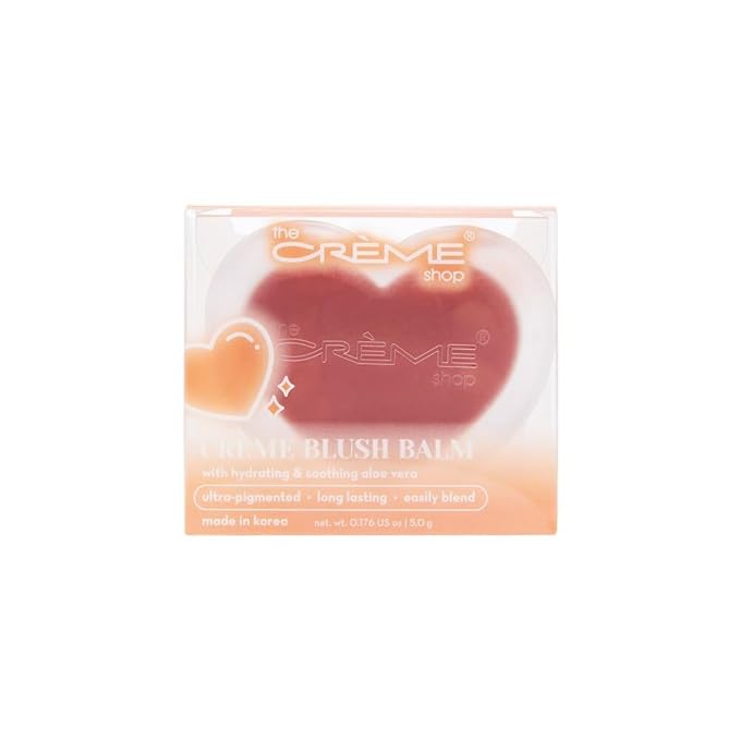 The Creme Shop Crème Blush Balm: Dewy Color Perfection with Aloe Vera. Buildable, Long-lasting, Easily Blendable for Naturally Rosy Cheeks. Embrace the Glow – LoveStruck-VivaGrace Women