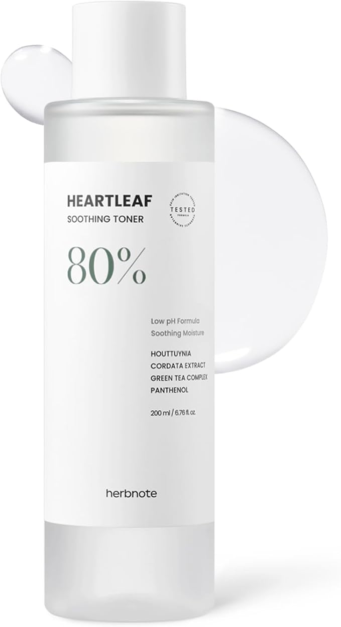 Heartleaf Soothing Moisture Toner - Low pH, 80% Heartleaf Extract, Enriched with Houttuynia Cordata & Green Tea, Clinically Tested, No Irritation - Ideal for Sensitive Skin, 6.76 f l. oz-VivaGrace Women