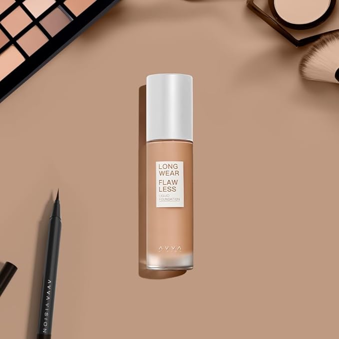 Liquid Foundation Makeup Natural True Skin Tone Full Coverage Concealer Flawless Complexion Blendable Longwear, 105, 1 fl. oz.-VivaGrace Women