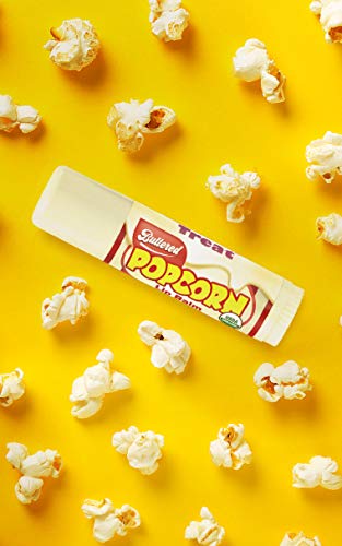 TREAT Jumbo Lip Balm, Organic & Cruelty Free (.50 OZ) (BUTTERED POPCORN BALM)-VivaGrace Women