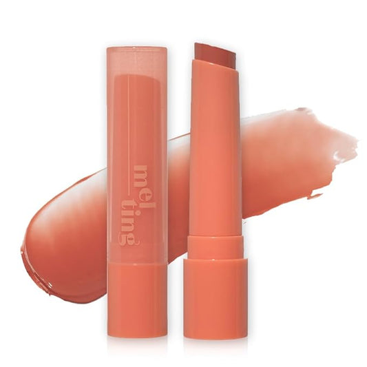 ETUDE Ginger Sugar Melting Balm Stick 03 Bare Peach | Tinted Moisturizing Lip balm | Natural Ingredients Hydrate Ginger, Sugar, Shea Butter Moisturizing Relaxing Effect | K-Beauty-VivaGrace Women