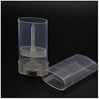 10PCS 15ml 0.5oz Clear Empty Plastic Oval DIY Lipstick Lip Balm Lip Gloss Tubes Deodorant Crayon Chapstick Tube Bottle Containers Oval Holder Case Pipe-VivaGrace Women