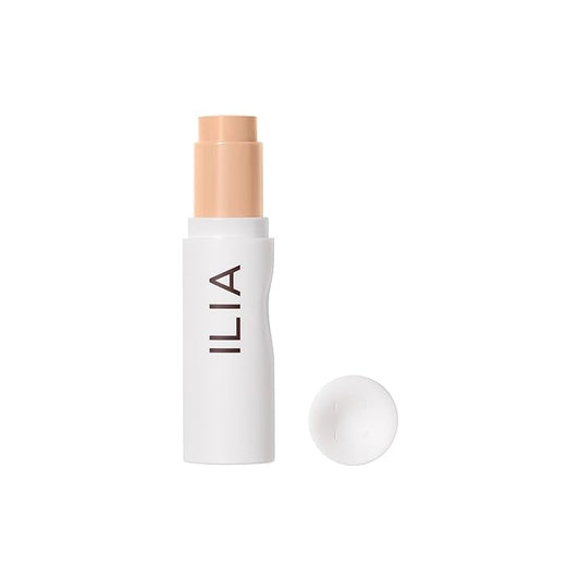 ILIA - Skin Rewind Complexion Stick - Foundation + Concealer + Skincare | Non-Toxic, Vegan, Cruelty-Free, Clean Makeup (11W - Willow, 0.35 oz | 10 g)-VivaGrace Women