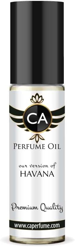 CA Perfume Impression of Havana For Men Replica Fragrance Body Oil Dupes Alcohol-Free Essential Aromatherapy Sample Travel Size Concentrated Long Lasting Attar Roll-On 0.3 Fl Oz/10ml-VivaGrace Women