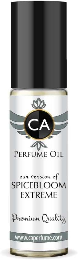 CA Perfume Impression of Victor & R. Spicebloom Extreme For Men Replica Fragrance Body Oil Dupes Alcohol-Free Essential Aromatherapy Sample Travel Size Concentrated Long Lasting Roll-On 0.3 Fl Oz/10ml-VivaGrace Women