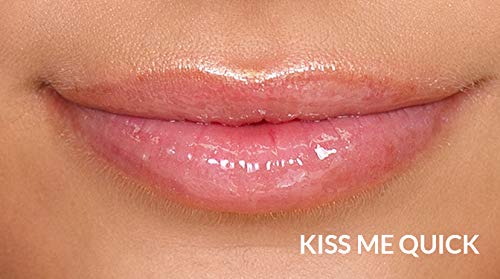 VASANTI Lip Plumper Hyaluronic Boost - Glossy Paraben-Free, Hydrates Softens and Volumizes Lips Natural Lip Enhancer (KISS ME QUICK - Clear)-VivaGrace Women