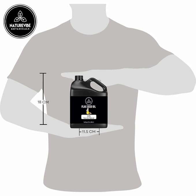 Naturevibe Botanicals Flaxseed Oil 32 Ounces | 100% Pure and Natural | Great for Skin Care and Hair Care-VivaGrace Women