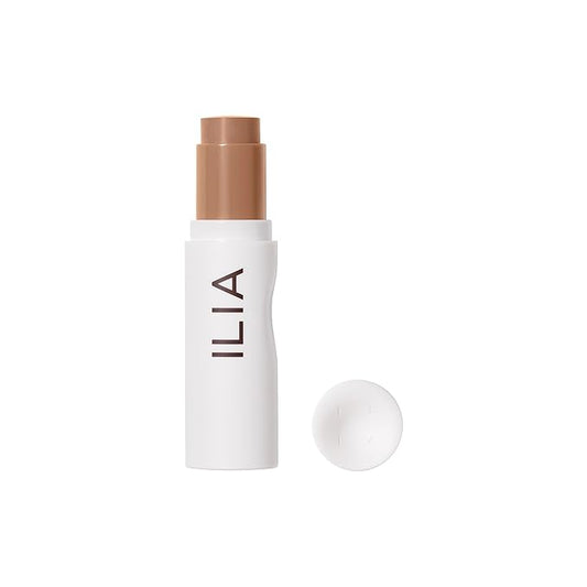 ILIA - Skin Rewind Complexion Stick - Foundation + Concealer + Skincare | Non-Toxic, Vegan, Cruelty-Free, Clean Makeup (29N - Batai, 0.35 oz | 10 g)-VivaGrace Women