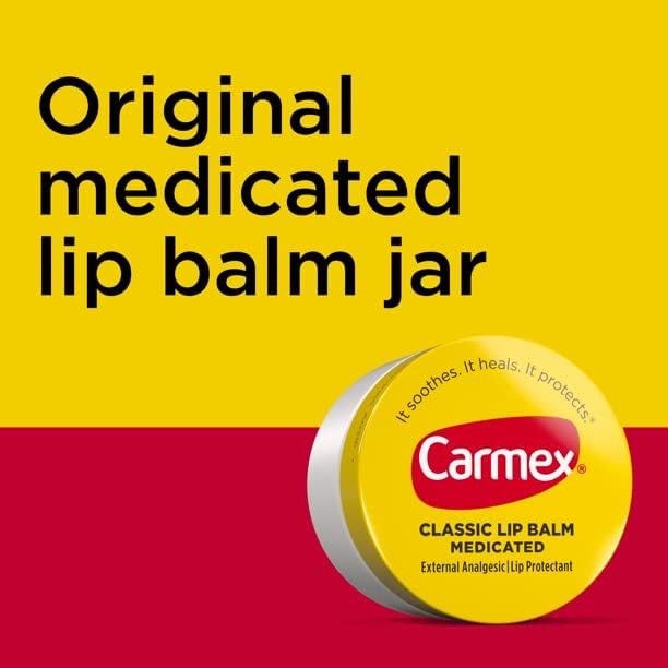 Carmex Classic Lip Balm Medicated 0.25 oz (Pack of 10)-VivaGrace Women