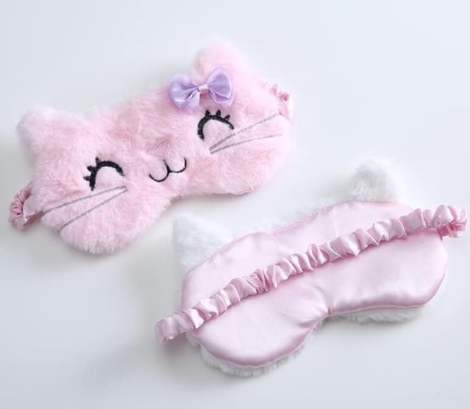 Sanrio Hello Kitty Sleep Eye Mask/Hello Kitty Face Sleep Mask/Comfortable and Soft Eye Cover Sleep and Cheese # .3 Tissue-VivaGrace Women