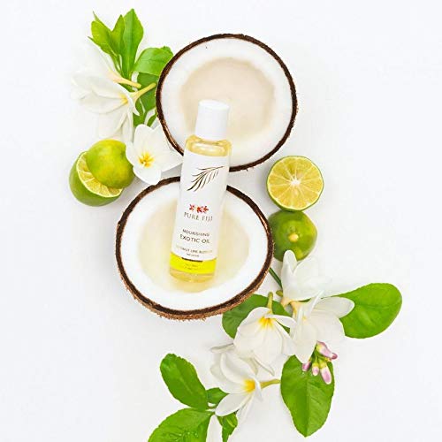 Pure Fiji Body Collection 7pacs- Bath and Body Gift Set Include - Body Mist,Coconut Crush, Body Oil, Body Butter, Soap, Body Lotion, Hand Creme - Travel Size, Scent Coconut Lime Blossom-VivaGrace Women