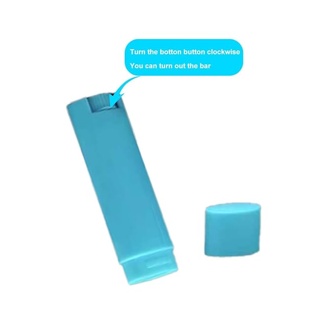 5ml 50Pcs Empty Oval Deodorant Lip balm Tubes Containers Twist-up Refillable Containers for Lipstick,Chapstick,Homemade Lip balm,DIY Deodorants(Sky Blue)-VivaGrace Women