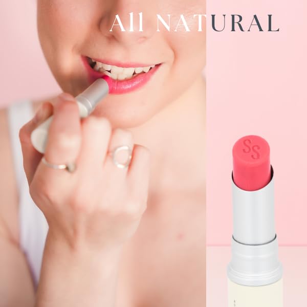 Tallow Lip Balm - Anti-Aging with 100%-grassfed Beef Tallow, CoQ10, Astaxanthin, Hyaluronic acid - Ultra Moisturizing, Conditioning, All natural, Organic, Made in USA (Peony)-VivaGrace Women