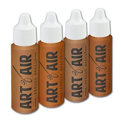 4pc TAN Complexion Professional Airbrush Cosmetic Makeup Set 1/2 oz bottles-VivaGrace Women
