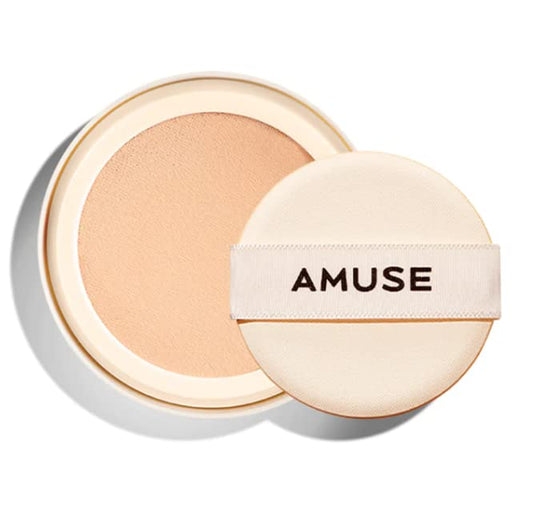 [AMUSE] Dew Jelly Vegan Cushion Foundation Glow Dewy Finish Clean Beauty Dry and Sensitive Skin Eco-Friendly (1.5 CLEAR REFILL)-VivaGrace Women