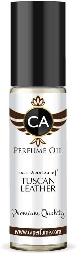 CA Perfume Impression of Tuscan Leather For Men Fragrance Body Oil Roll-On 0.3 Fl Oz/10ml-VivaGrace Women