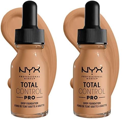NYX PROFESSIONAL MAKEUP Total Control Pro Drop Foundation, Skin-True Buildable Coverage - Soft Beige (Pack of 2)-VivaGrace Women