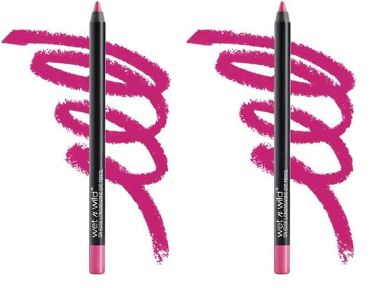 wet n wild Eyeliner Pencil On Edge Longwearing Eye Liner, Long Lasting, Smudge Proof, Fade Resistant, Highly Pigmented, Creamy Smooth Soft Gliding, Shock Therapy, Pink (Pack of 2)