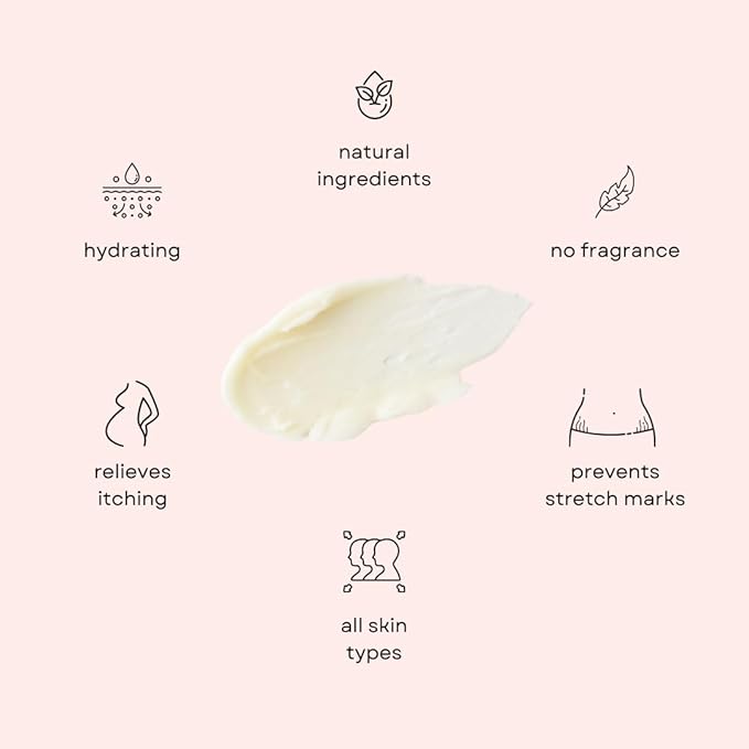 Organic Belly Butter for Pregnancy Stretch Mark Prevention and Treatment by Irene Organics - Award Winning Anti Stretch Mark Tummy Balm For Pregnancy and Postpartum 4oz - Hydrating Bump Cream-VivaGrace Women