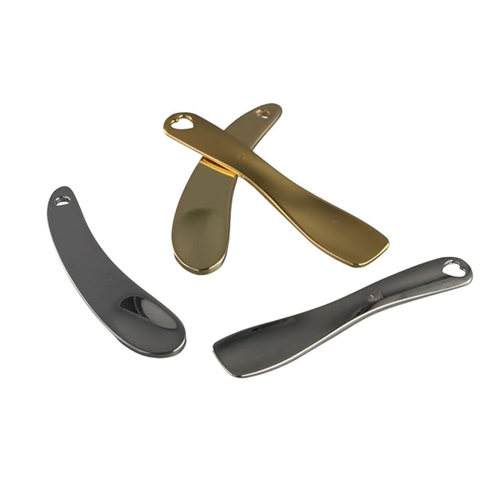 4Pcs Metal Cosmetic Spoon,Reusable Mini Zinc Alloy Facial Cream Cosmetic Spoon Applicator for Beauty Mixing Skincare Cream Lotions Eye Cream-VivaGrace Women