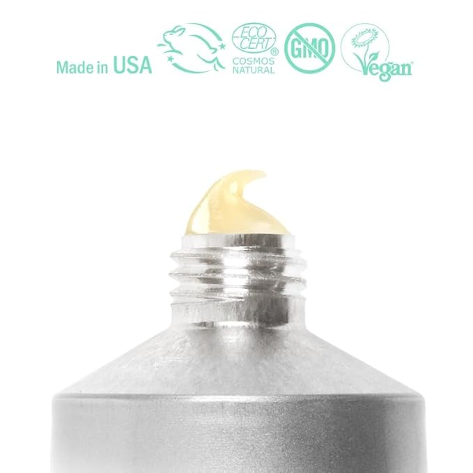 Hurraw! Balmtoo Squeezable Balm, Jasmine Vanilla: Thick, ultra-moisturizing. Anywhere application. Body, face, lips, neck, fingers, toes. 1 tube = 7 sticks of lip balm. Natural, Organic. Made in USA-VivaGrace Women