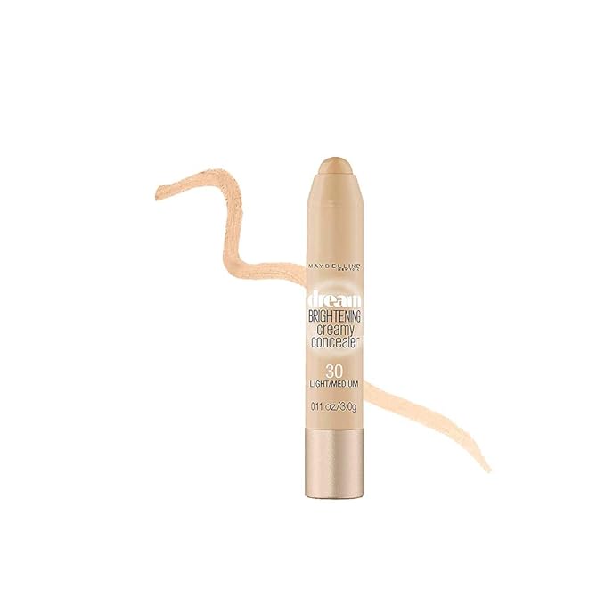 Maybelline Dream Brightening Creamy Concealer, Light/Medium, 0.11 oz.-VivaGrace Women