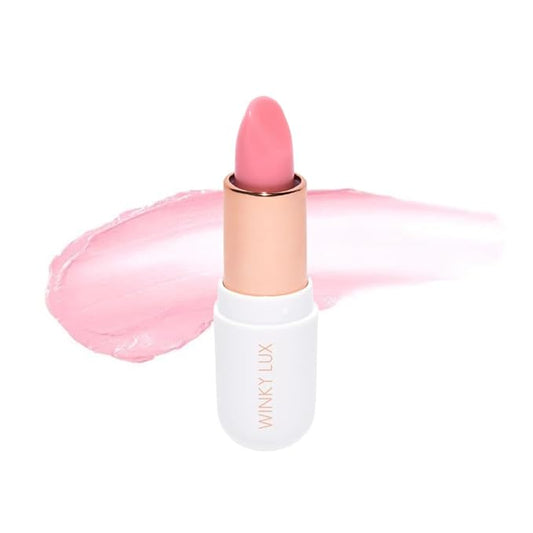 Winky Lux Matcha Lip Balm with Coconut Oil, Vitamin E and Caffeine, Lip Moisturizer, Clear, Strawberry-VivaGrace Women