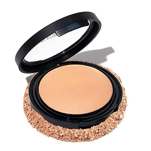 LAURA GELLER NEW YORK Baked Double Take Powder Foundation - Medium - Buildable Medium to Full Coverage - Matte Finish-VivaGrace Women