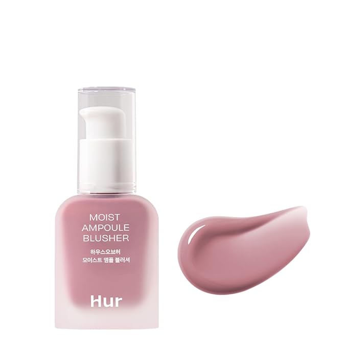 Moist Ampoule Blusher, Buildable Water-based Formula, Infused with over 50% moisture essence, no tackiness, long-lasting moisture, weightless feel (04 Lavender Flush, 20ml)-VivaGrace Women
