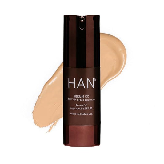 HAN Skincare Cosmetics Serum CC with SPF 30 I Vegan I Cruelty-Free I Waterless (Shade 2)-VivaGrace Women