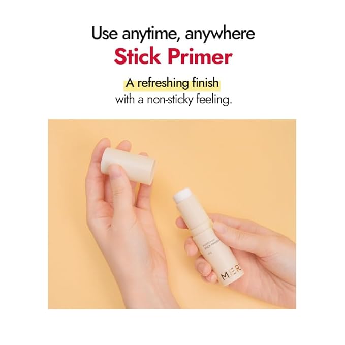 MERYTHOD PORE-CHAK Stick Primer Erasing Mattifying Hard Primer Stick, Filttered Effect, Easy Stick Type, Uneven&Pore Cover 0.4oz-VivaGrace Women