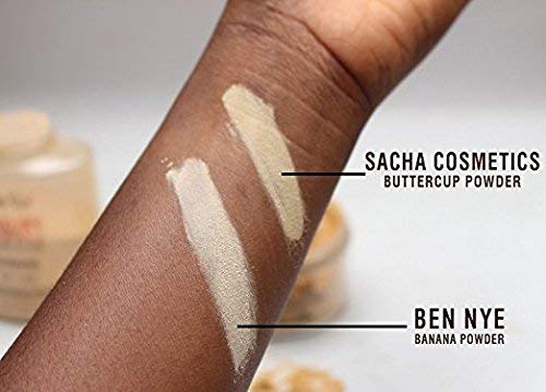 Sacha BUTTERCUP Setting Powder Makeup 1.75 Oz. Translucent Setting Powder for Oily Skin Finishing Powder Loose Powder Makeup Blurring Powder Blurs Fine Lines and Pores For Medium to Dark Skin Tones-VivaGrace Women