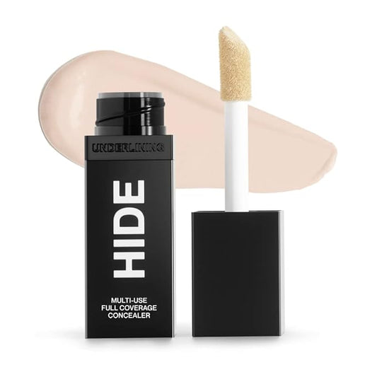 HIDE Liquid Concealer, Medium to Full Coverage Concealer for Blemishes, Under Eye Dark Circles & Scars, Oil Free Concealer, Chiffon (See Shade Finder), 0.5 fl oz-VivaGrace Women