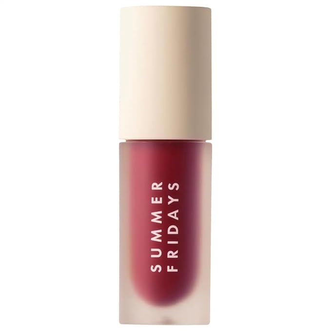 Summer Fridays Dream Lip Oil - Tinted Lip Oil with Moisturizing Sheer Coverage, High-Shine and Deep Hydration - Non-Sticky Formula for Long-Lasting Softness - Midnight Berry (0.15 Oz)-VivaGrace Women