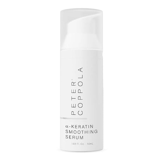 Peter Coppola a-Keratin Smoothing Serum - Lightweight Serum Adds Shine & Moisture To Frizzy And Damaged Hair - Hair Repair Serum With Argan Oil Conditions & Hydrates Frizz & Split Ends 1.69 oz-VivaGrace Women