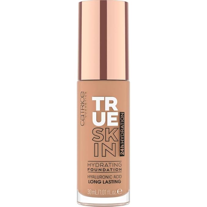 Catrice | True Skin Hydrating Foundation | Lightweight Buildable Coverage with Hyaluronic Acid and Watermelon Seed Oil | Vegan & Cruelty Free (046 | Warm Toffee)-VivaGrace Women