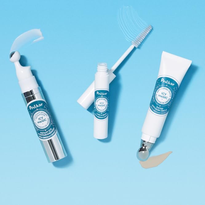 Polåar - Icy Magic Tinted Anti-dark Circles with Siberian Ginseng - Illuminates & smoothes eye contour - Universal shade - Fragrance-Free - 97% Natural, Vegan, Cruelty Free, Made in France - 0.4 Fl Oz-VivaGrace Women