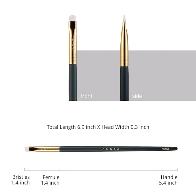 [SOO ADOR] okhee Eyeline Smudge Brush NUN 06 - Perfect for Creating Smoky Eyes and Diffused Eyeliner | Designed by K-Pop Makeup Artist Seo Ok | Makeup Brush Eye Brush-VivaGrace Women