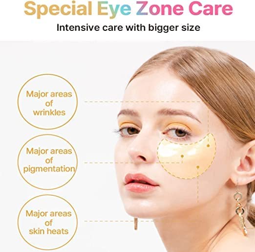 KSECRET Extra Illuminating Eye Gel Patches, 102g/3.45oz. 60pcs (15 full pairs) with VITAMIN C | Korean Skincare | Under Eye Masks for Pigmentation Revoval, Anti-Wrinkles, and Dark Circles…-VivaGrace Women