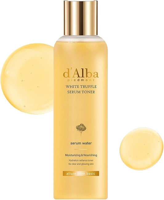 d'alba Piedmont White Truffle Moisturizing Serum Toner, Glass Skin with Double Vitamin Skincare, Face Moisturizer, (6.08fl. oz)-VivaGrace Women