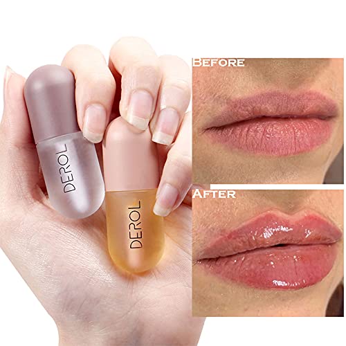 Lip Plumper,Derol Lip Plumper by NVYUE,Natural Lip Plumper and Lip Care Serum,Lip Enhancer for Fuller(2PCS)-VivaGrace Women