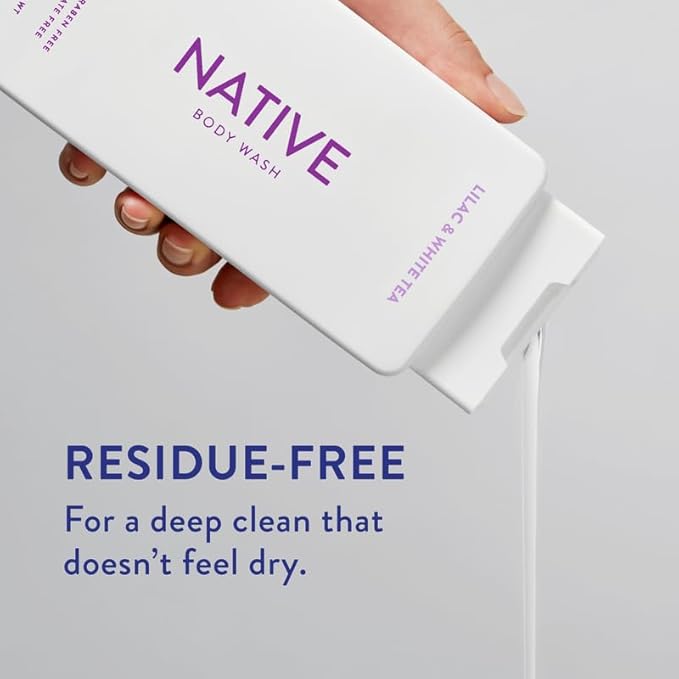 Native Body Wash Contains Naturally Derived Ingredients | For Women & Men, Sulfate, Paraben, & Dye Free Leaving Skin Soft and Hydrating | Lilac & White Tea 18 oz - 2 Pk-VivaGrace Women