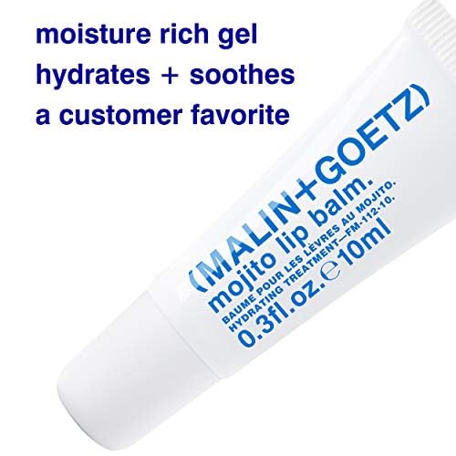 Malin + Goetz Mojito Lip Moisturizer for Men & Women, 0.3 fl. oz. - Hydrating Lip Gel for Chapped Lips, Nourishing Dry Lip Treatment, No Fragrance or Flavor, Vegan & Cruelty Free-VivaGrace Women