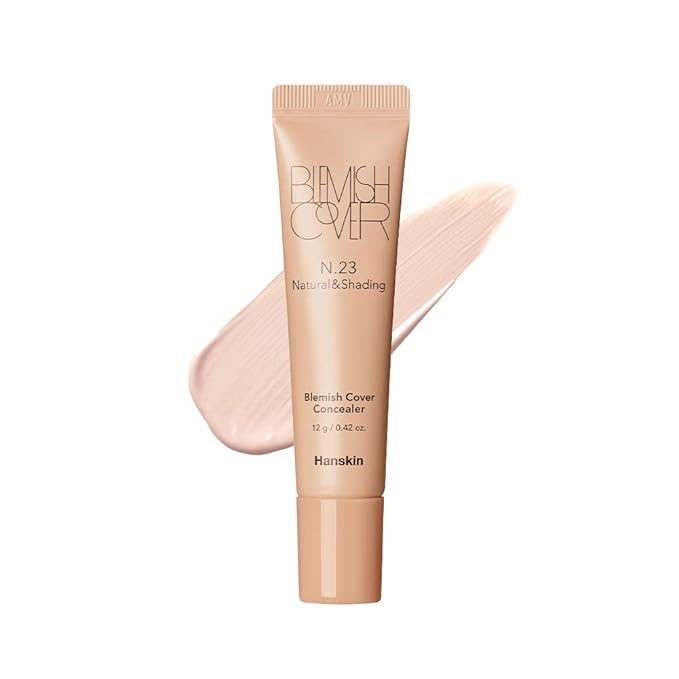 Hanskin New Blemish Cover Full Coverage Concealer, Semi Matte Creamy Formula, Flawless Finish, Korean Cosmetic [Natural/12g]-VivaGrace Women