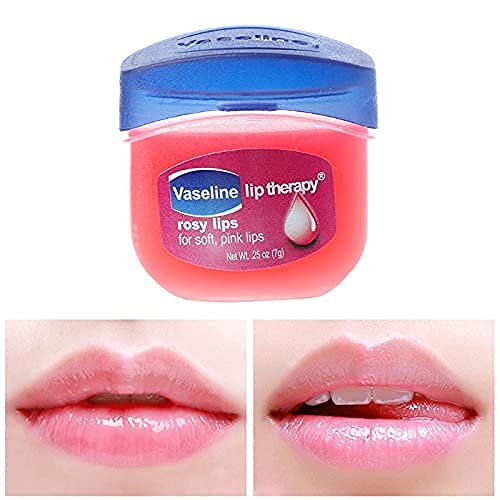 Vaseline Lip Therapy Lip Balm Mini, Rosy Lips | Lip Repair in a Container for Cracked, Dry Lip | Travel Size 0.25 Oz (Pack of 6)-VivaGrace Women