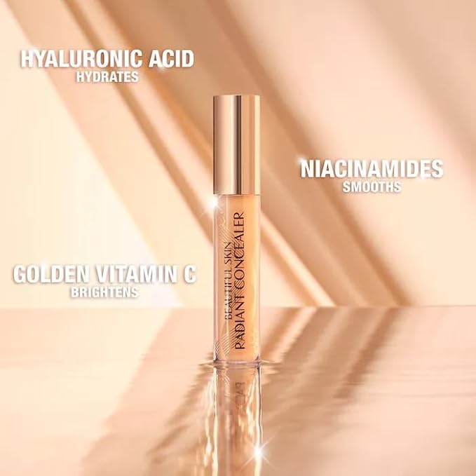 Charlotte Tilbury Beautiful Skin Medium to Full Coverage Radiant Concealer with Hyaluronic Acid – 16 Deep-VivaGrace Women