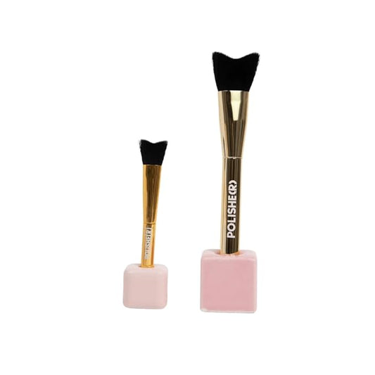 Polishe(r) Lash Cleansing Brush by SoCal Beauty - Ultra-Soft Synthetic Bristles for Gentle Lash Line Cleaning, Pairs Perfectly with Keep It Squeaky Cleanser-VivaGrace Women