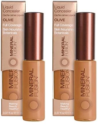 Mineral Fusion Liquid Concealer, Olive, 0.36 Ounce (Packaging May Vary) (Pack of 2)-VivaGrace Women