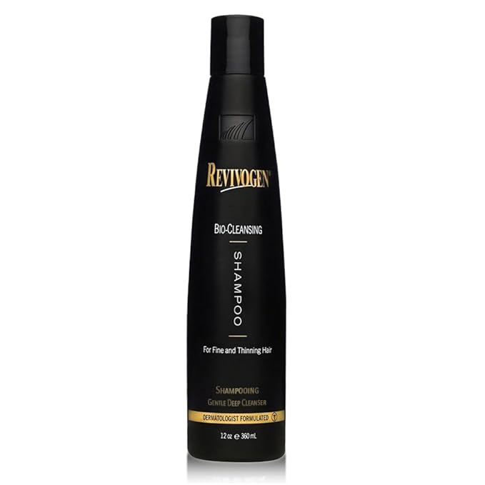 Revivogen MD Bio-Cleansing Shampoo for Thinning Hair, DHT Blocker Shampoo, Hair Loss Shampoo, Shampoo Thinning Hair, Soothes Scalp, Routine Shampoo for Women/Men Hair Loss, Hair Shampoo, 12oz-VivaGrace Women