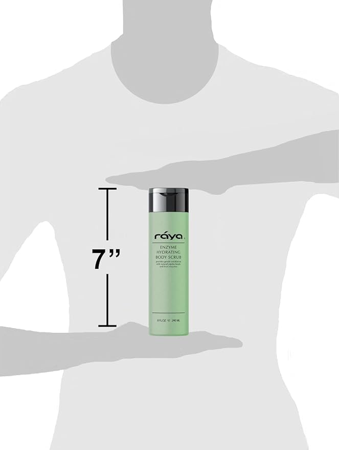 RAYA Enzyme Hydrating Body Scrub 8 oz Cucumber Scent (S-104) | Gentle and Exfoliating Body Scrub | Made with Seaweed, Jojoba Beads, and Fruit Enzymes-VivaGrace Women